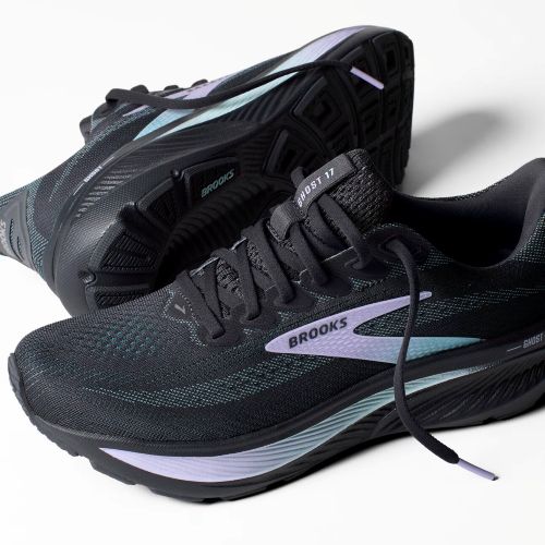 Brooks Womens Ghost 17 Grey/Clearwater/Purple
