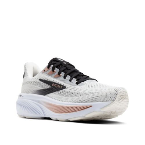 Brooks Womens Ghost 17 White/Black/Rose Gold