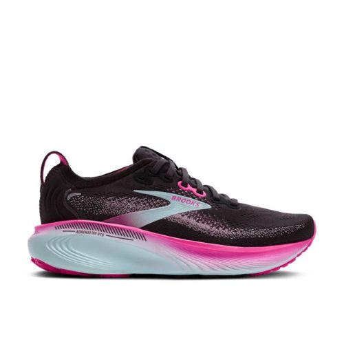 Brooks Womens Adrenaline GTS 25 B Black/Cyber Pink/Iced Aqua