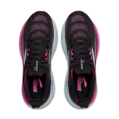 Brooks Womens Adrenaline GTS 25 B Black/Cyber Pink/Iced Aqua