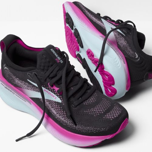 Brooks Womens Adrenaline GTS 25 B Black/Cyber Pink/Iced Aqua