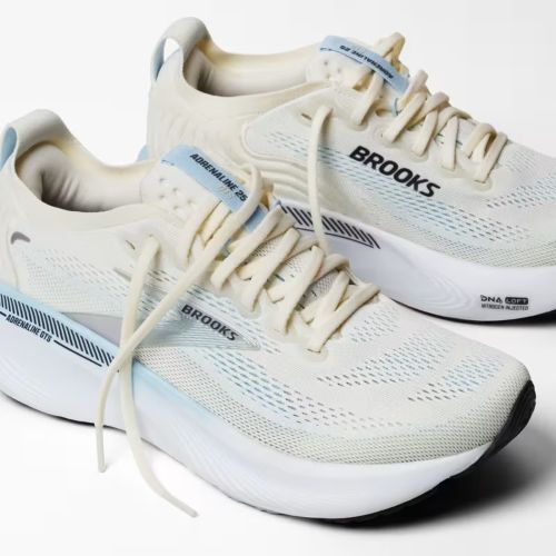 Brooks Womens Adrenaline GTS 25 B Star White/Nantucket/Chrome