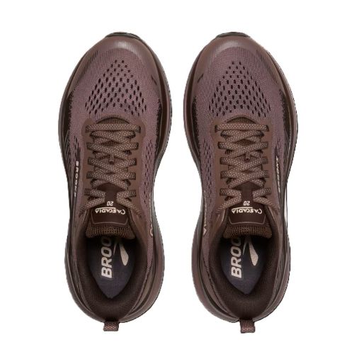 Brooks Womens Cascadia 20 Peppercorn/Coffee/Rose