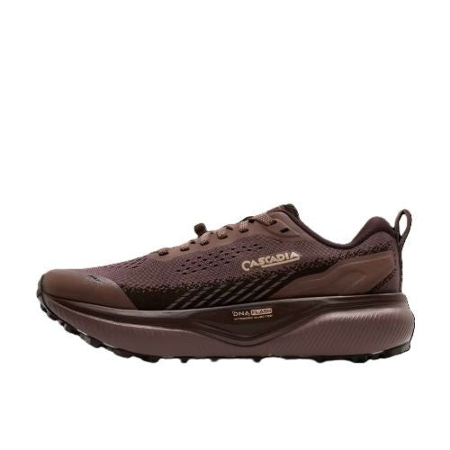 Brooks Womens Cascadia 20 Peppercorn/Coffee/Rose