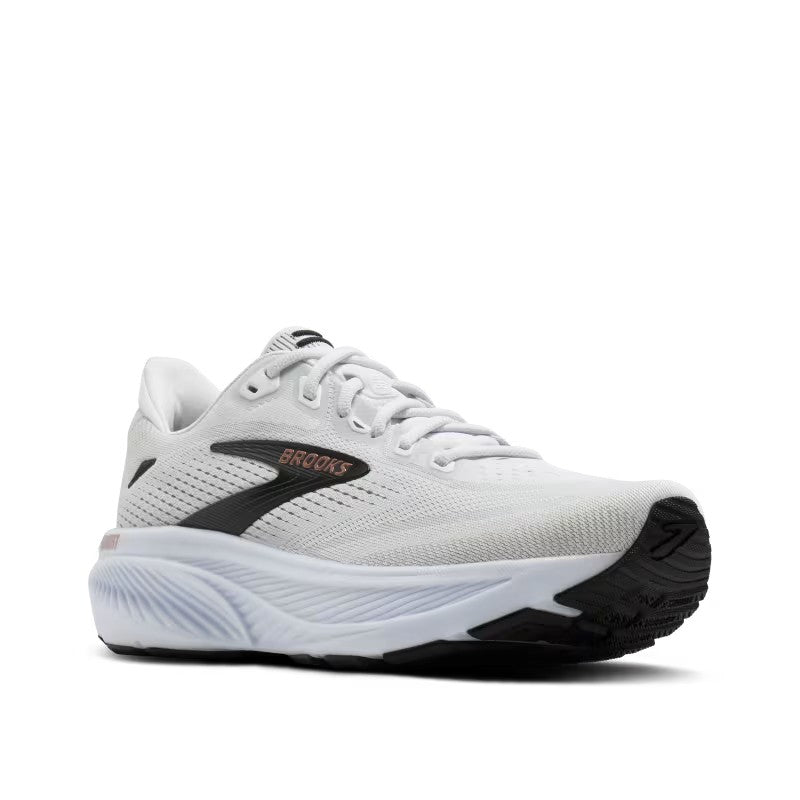 Brooks Womens Ghost 18 White/Black/Rose Gold