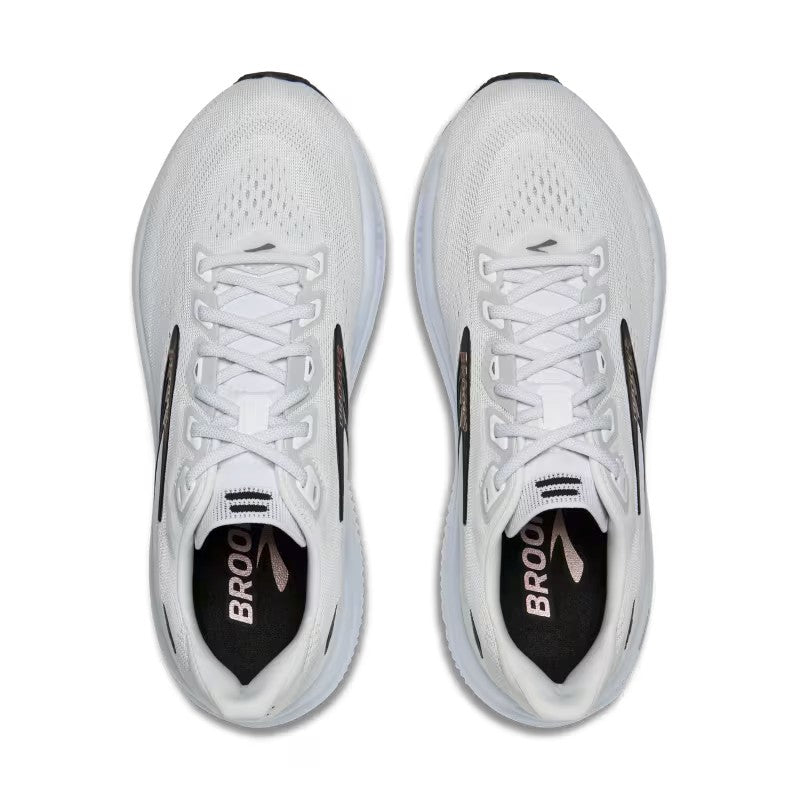 Brooks Womens Ghost 18 White/Black/Rose Gold
