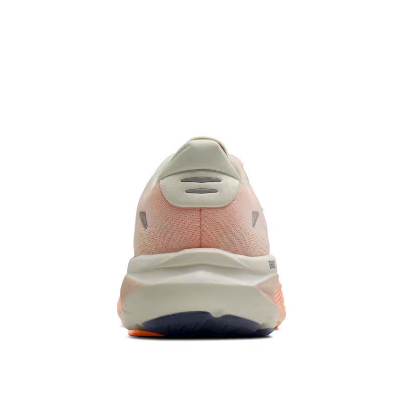 Brooks Womens Ghost 18 Star White/Cyber Peach/Grey