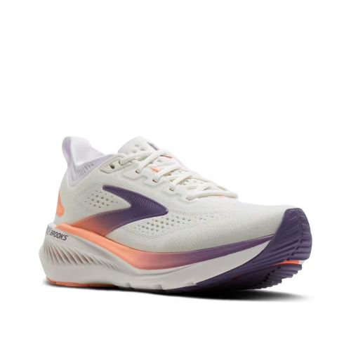 Brooks Womens Glycerin GTS 23 White/Mulled Grape/Clea