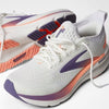 Brooks Womens Glycerin GTS 23 White/Mulled Grape/Clea