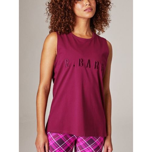 Running Bare Womens Easy Rider Muscle Tank Sherbet Berry