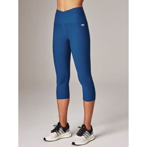Running Bare Womens Muse 3/4 Tight Peacock