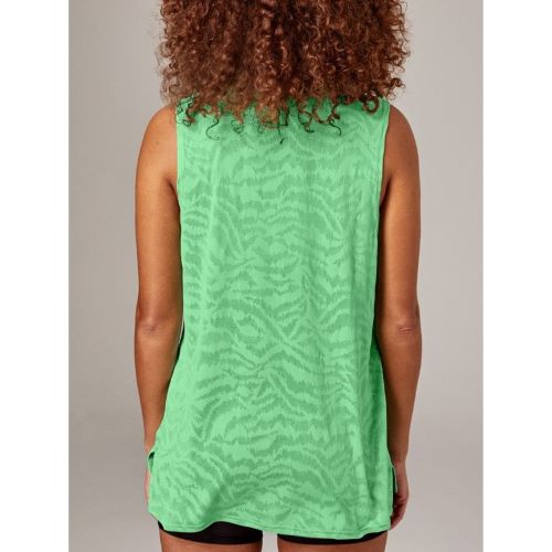 Running Bare Womens Always Crew Tank Jade