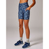 Running Bare Womens Power Moves 7 Inch Bike Short Tal Indigo