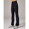 Running Bare Womens Peach Jazz Bootleg Pants Black Marle