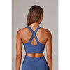 Running Bare Womens Power Up Long Line Bra Waterfall