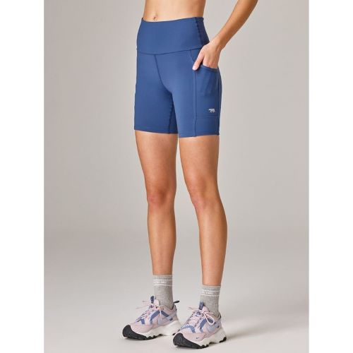 Running Bare Womens Power Moves 7 Inch Bike Short Waterfall