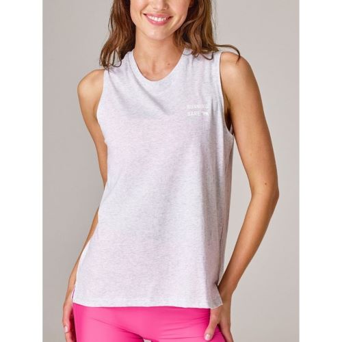 Running Bare Womens Totem 2.0 Tank Snow Marle