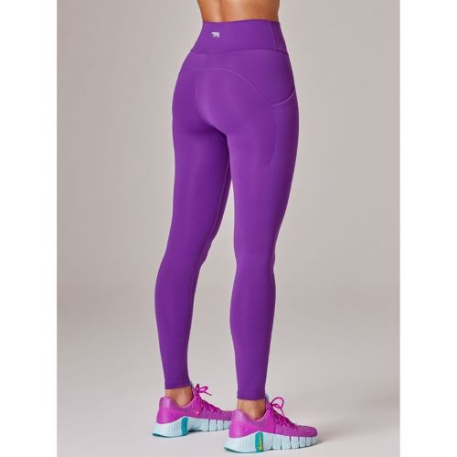 Running Bare Womens Camelflage Full Length Tight Bougvillea