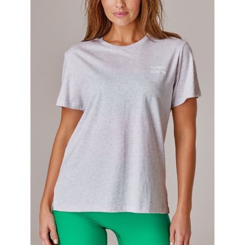 Running Bare Womens Totem 2.0 Tee Snow Marle