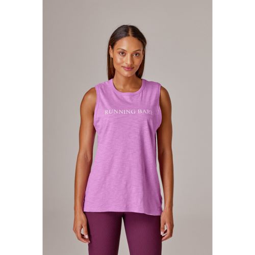 Running Bare Womens All Yours Slub Tank Lotus Blossom