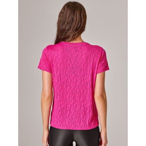 Running Bare Womens Elevate Air Tee Amaranth