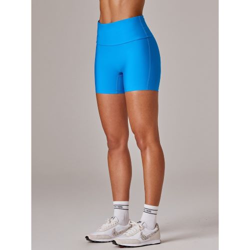 Running Bare Womens Camelflage Bike Tight Blue Lagoon