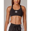 Running Bare Womens Power Up Sports Bra Black