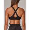 Running Bare Womens Power Up Sports Bra Black