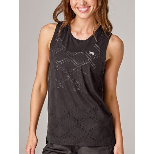 Running Bare Womens Always Crew Tank Black