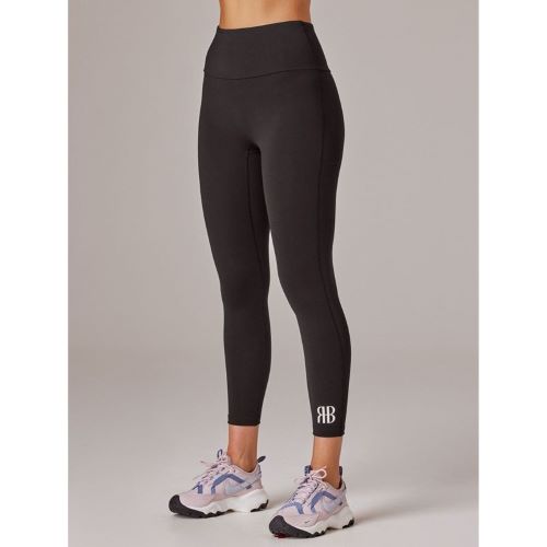 Running Bare Womens Camelflage Sup Ankle Graze 7/8 Tight Black