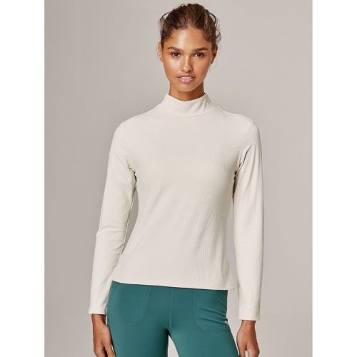 Running Bare Womens Base Turtleneck Long Sleeve Top Casablanca