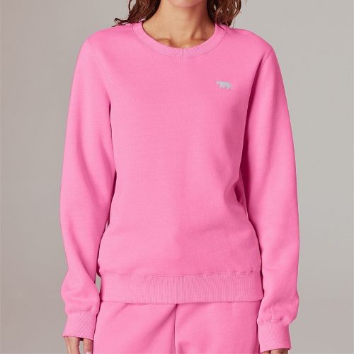 Running Bare Womens Team Crew Sweat Pinky Swear