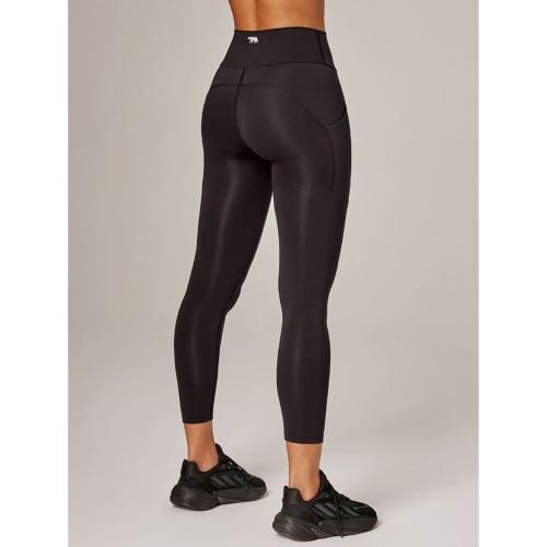 Running Bare Womens Camelflage Barely Ankle Graze 7/8 Tight Black