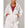 Running Bare Womens Legacy Zip Hoodie White