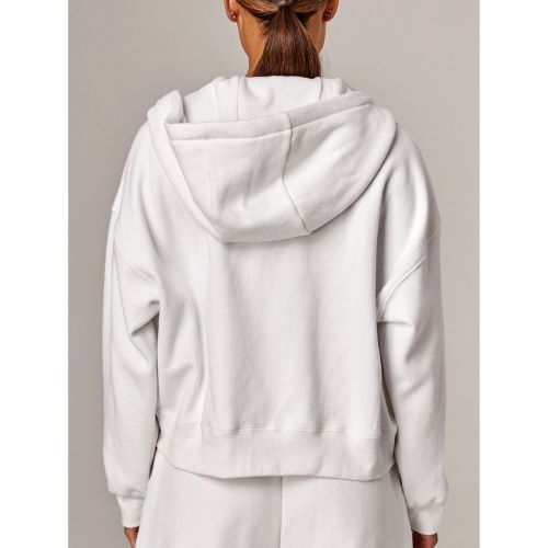 Running Bare Womens Legacy Zip Hoodie White