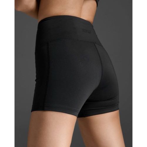 2XU Womens Form Soft Touch High Rise Comp Shorts Black/Black