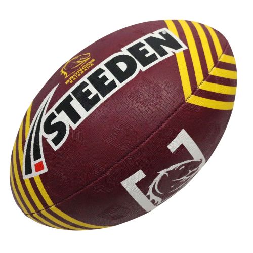 Steeden NRL Team 30562 Supporter Ball Size 5 Broncos