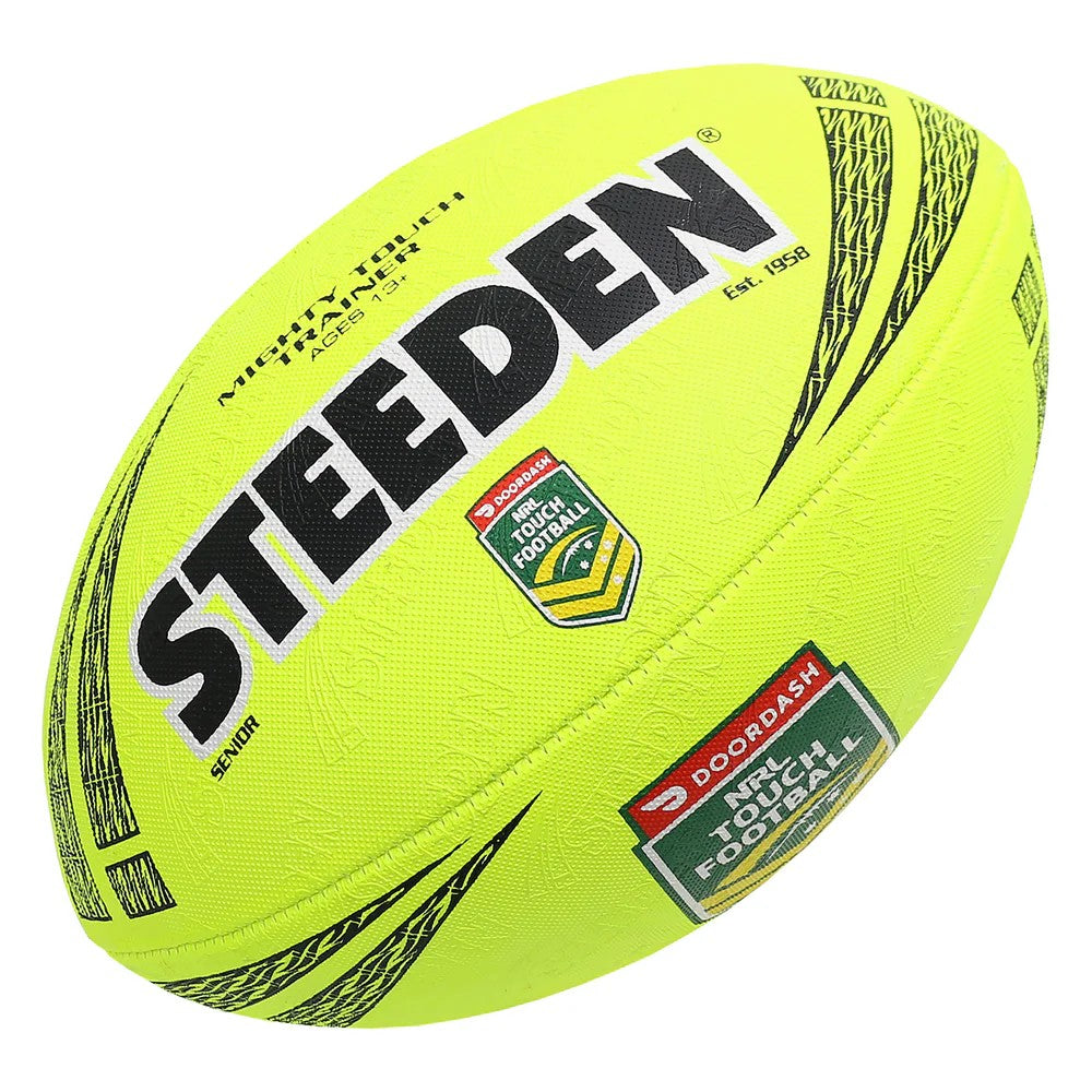 Steeden NRL Mighty Touch Trainer Ball Yellow