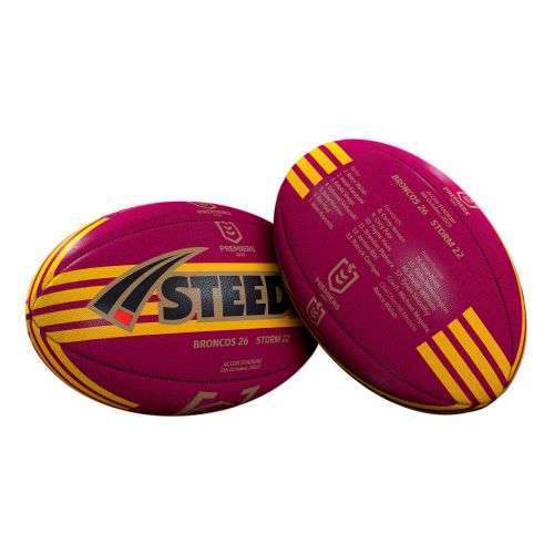 Steeden NRL 2025 Brisbane Broncos Premiers Ball FS