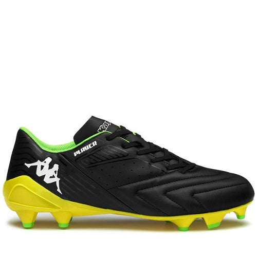 Kappa Adult Player Base FG Black/Yellow Blazing/Green Flash