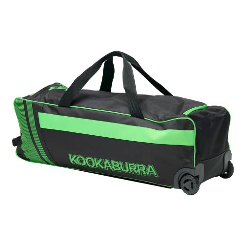 Kooka Pro 5.0 Wheelie Cricket Bag Black/Lime