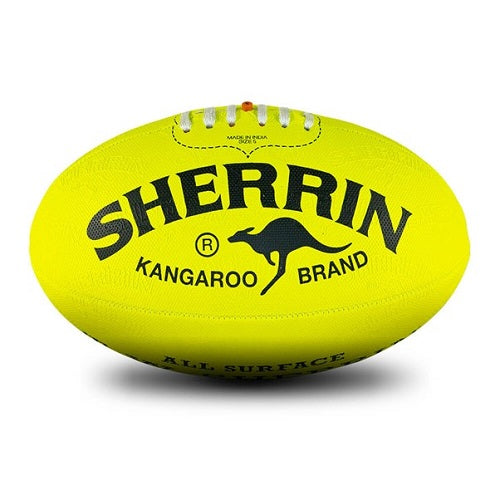 Sherrin AFL KB Synthetic Neon Lime Ball