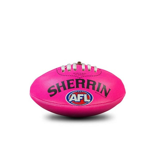 Sherrin AFL Synthetic Pink Ball 16cm Mini