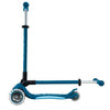 Globber Elite Primo Fold Plus Lights 3 Wheel Scooter Petrol Blue/Light Blue