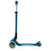 Globber Elite Primo Fold Plus Lights 3 Wheel Scooter Petrol Blue/Light Blue