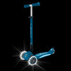 Globber Elite Primo Fold Plus Lights 3 Wheel Scooter Petrol Blue/Light Blue