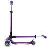 Globber Elite Primo Fold Plus Lights 3 Wheel Scooter Purple/Pastel Pink