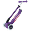 Globber Elite Primo Fold Plus Lights 3 Wheel Scooter Purple/Pastel Pink