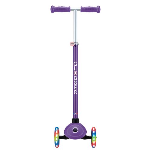 Globber Primo Plus Lights 3 Wheel Scooter Purple/Pastel Pink