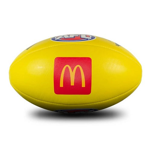 Football Sherrin McDonalds Leather Replica Training Ball Yellow